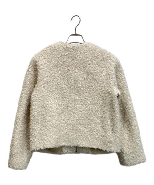 C+（シー）C+ (シー) ボアフリース ジャケット アイボリー サイズ:38の古着・服飾アイテム