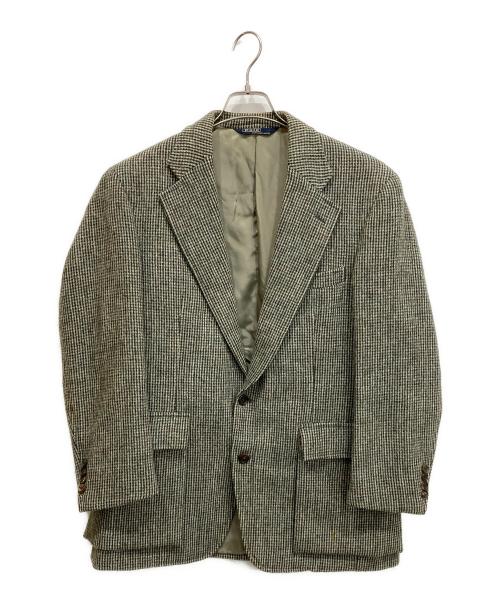POLO RALPH LAUREN（ポロ・ラルフローレン）POLO RALPH LAUREN (ポロ・ラルフローレン) ウールテーラードジャケット ベージュ×グリーン サイズ:98A7の古着・服飾アイテム