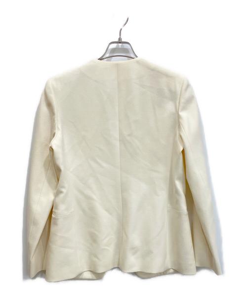 theory luxe（セオリーリュクス）theory luxe (セオリーリュクス) サキソニーノーカラージャケット アイボリー サイズ:040の古着・服飾アイテム