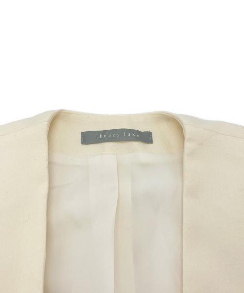 theory luxe（セオリーリュクス）theory luxe (セオリーリュクス) サキソニーノーカラージャケット アイボリー サイズ:040の古着・服飾アイテム