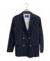 BLUE LABEL CRESTBRIDGE（ブルーレーベルクレストブリッジ）の古着「金釦ダブル紺ブレザー」｜ネイビー