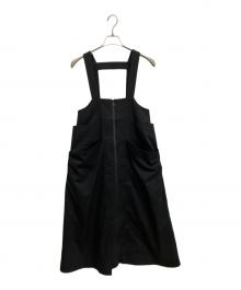 nagonstans（ナゴンスタンス）の古着「Big Pockets Strap Skirt」｜ブラック