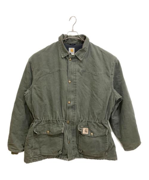 CarHartt（カーハート）CarHartt (カーハート) ダック地ハンティングジャケット オリーブ サイズ:XLの古着・服飾アイテム