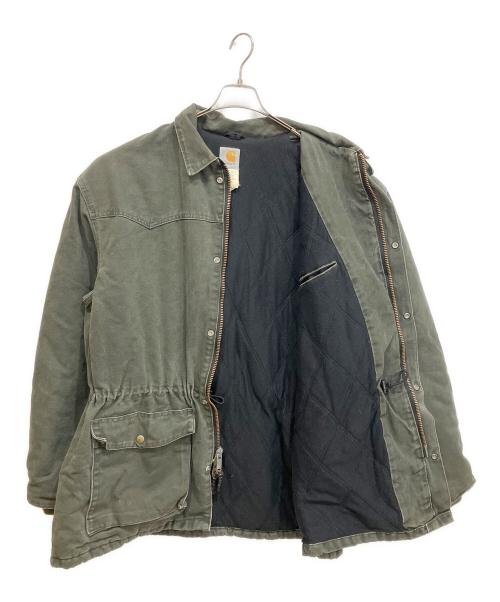 CarHartt（カーハート）CarHartt (カーハート) ダック地ハンティングジャケット オリーブ サイズ:XLの古着・服飾アイテム