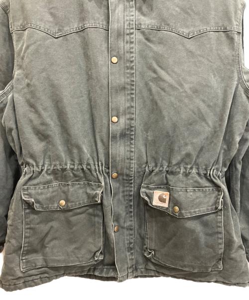 CarHartt（カーハート）CarHartt (カーハート) ダック地ハンティングジャケット オリーブ サイズ:XLの古着・服飾アイテム