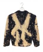 SYU.HOMME/FEMMシュウオムフェム）の古着「FIRE WORKS PULLOVER SWEATER」｜ベージュ×ブラック