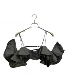 PRANK PROJECT（プランクプロジェクト）の古着「マルチファブリックランダムラッフルトップ / Multi Fabric Random Raffle Top」｜カーキ