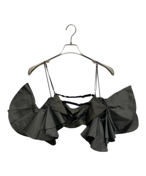 PRANK PROJECT（プランクプロジェクト）PRANK PROJECT (プランクプロジェクト) マルチファブリックランダムラッフルトップ / Multi Fabric Random Raffle Top カーキ サイズ:Fの古着・服飾アイテム
