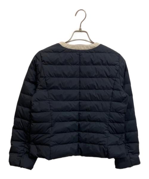 any Sis（エニィスィス）any SiS (エニィスィス) ノーカラーダウン ジャケット ネイビー サイズ:Mの古着・服飾アイテム