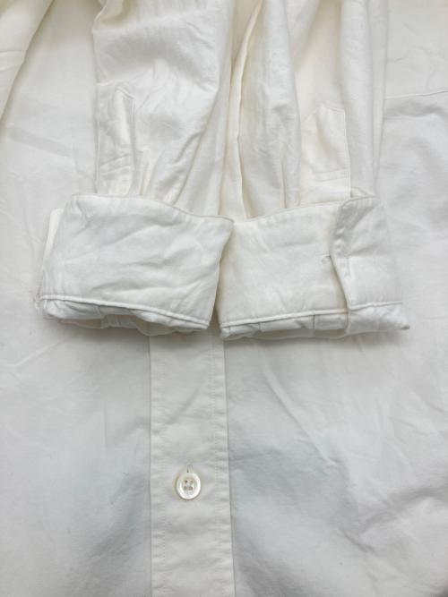 MARGARET HOWELL（マーガレットハウエル）MARGARET HOWELL (マーガレットハウエル) バンドカラーシャツ ホワイト サイズ:Mの古着・服飾アイテム