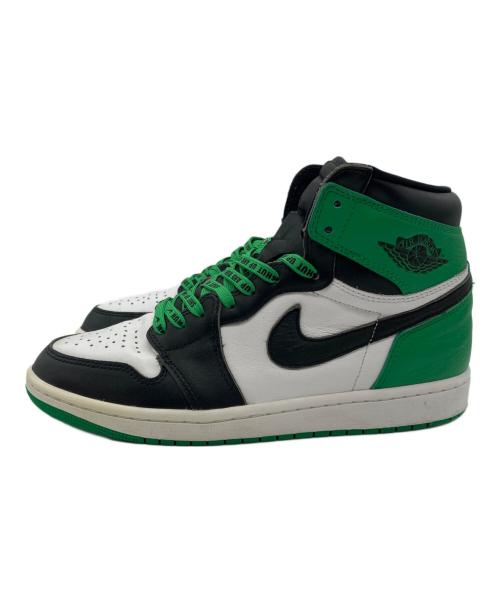NIKE（ナイキ）NIKE (ナイキ) AIR JORDAN 1 RETRO HIGH OG スニーカー ホワイト×グリーン サイズ:27の古着・服飾アイテム