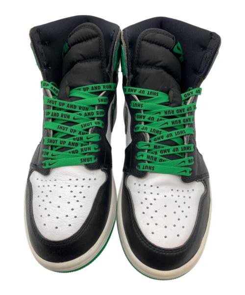 NIKE（ナイキ）NIKE (ナイキ) AIR JORDAN 1 RETRO HIGH OG スニーカー ホワイト×グリーン サイズ:27の古着・服飾アイテム