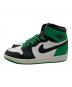 NIKE (ナイキ) AIR JORDAN 1 RETRO HIGH OG スニーカー ホワイト×グリーン サイズ:27：10000円