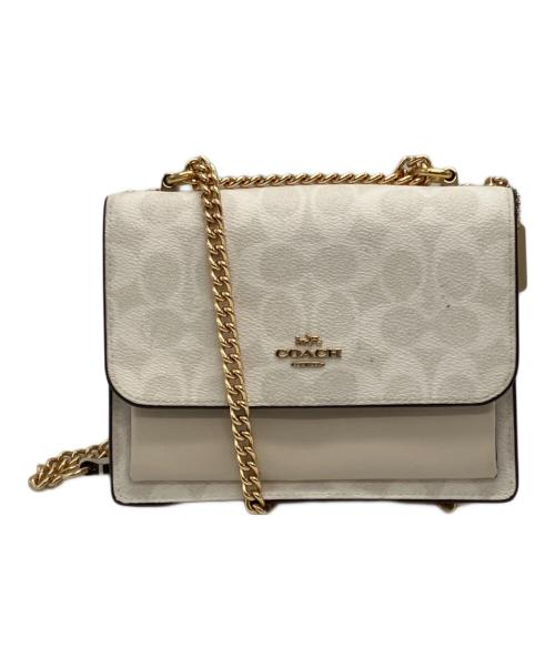 COACH（コーチ）COACH (コーチ) ミニ クレア クロスボディ バッグ ホワイトの古着・服飾アイテム