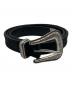 Wrangler（ラングラー）の古着「HAIR ON HIDE BELT」｜ブラック