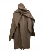 TODAYFULトゥデイフル）の古着「Stole Wool Coat コート」｜ブラウン