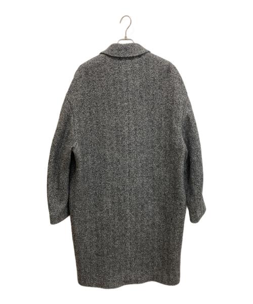 ISABEL MARANT（イザベルマラン）ISABEL MARANT (イザベルマラン) ヘリンボーン ウール チェスターコート ブラック×グレー サイズ:46の古着・服飾アイテム