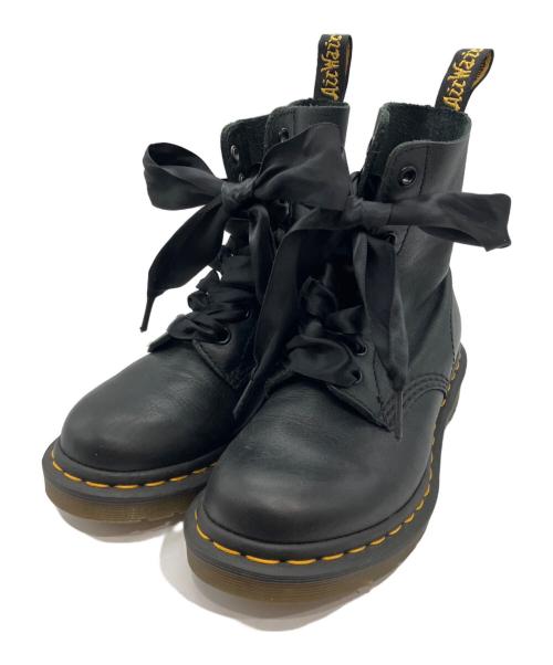 Dr.Martens（ドクターマーチン）Dr.Martens (ドクターマーチン) PASCAL8ホールブーツ リボンシューレース ブラック サイズ:size22cmの古着・服飾アイテム