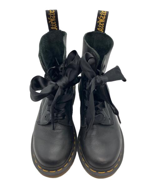 Dr.Martens（ドクターマーチン）Dr.Martens (ドクターマーチン) PASCAL8ホールブーツ リボンシューレース ブラック サイズ:size22cmの古着・服飾アイテム