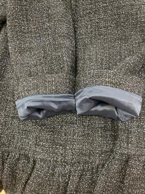 UNITED ARROWS（ユナイテッドアローズ）UNITED ARROWS (ユナイテッドアローズ) ミックスツイード バックペプラムブラウス ネイビー サイズ:36の古着・服飾アイテム