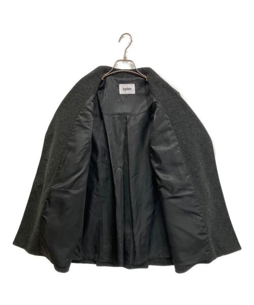 epine（エピヌ）epine (エピヌ) volume wool tailored coat gray/テーラードコート グレー サイズ:Freeの古着・服飾アイテム