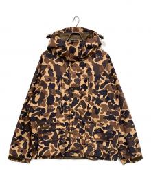 Columbia×BEAMS（コロンビア×ビームス）の古着「別注SAUVIE ISLAND JACKET カモ柄マウンテンパーカー」｜イエロー×ブラウン