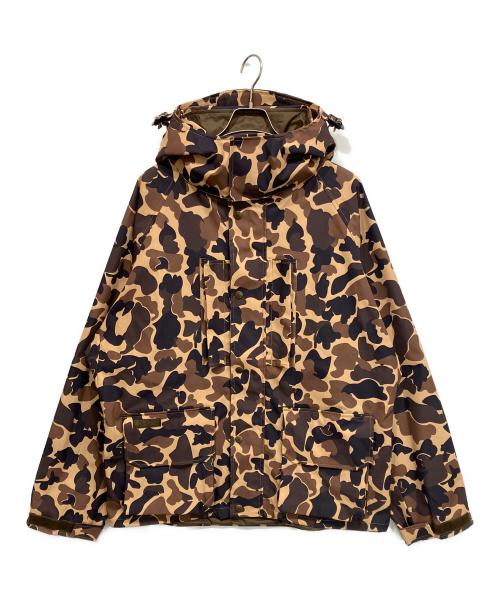 Columbia（コロンビア）Columbia (コロンビア) BEAMS (ビームス) 別注SAUVIE ISLAND JACKET カモ柄マウンテンパーカー イエロー×ブラウン サイズ:XLの古着・服飾アイテム