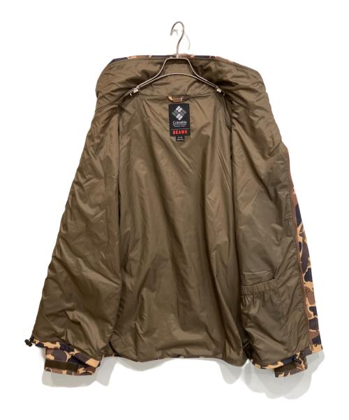Columbia（コロンビア）Columbia (コロンビア) BEAMS (ビームス) 別注SAUVIE ISLAND JACKET カモ柄マウンテンパーカー イエロー×ブラウン サイズ:XLの古着・服飾アイテム