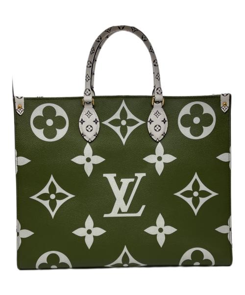 LOUIS VUITTON（ルイ ヴィトン）LOUIS VUITTON (ルイ ヴィトン) トートバッグ ホワイト×グリーンの古着・服飾アイテム