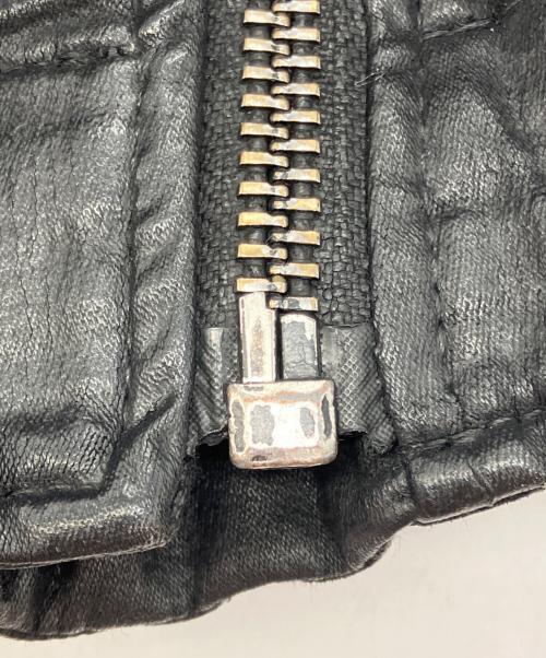DIESEL（ディーゼル）DIESEL (ディーゼル) コーティングライダースジャケット ブラック サイズ:XSの古着・服飾アイテム