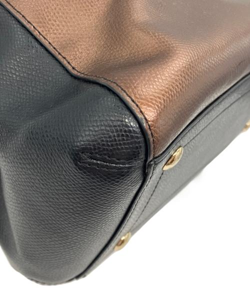 COACH（コーチ）COACH (コーチ) 2WAYバッグ ブロンズ×ブラックの古着・服飾アイテム