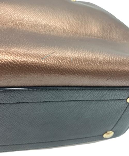 COACH（コーチ）COACH (コーチ) 2WAYバッグ ブロンズ×ブラックの古着・服飾アイテム