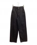 Calvin Kleinカルバンクライン）の古着「TROUSER BARREL SOFT BLACK トラウザーパンツ」｜ブラック