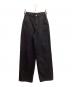 Calvin Klein（カルバンクライン）の古着「TROUSER BARREL SOFT BLACK トラウザーパンツ」｜ブラック