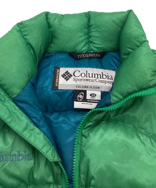 Columbia（コロンビア）Columbia (コロンビア) 90S ダウンベスト グリーン サイズ:XSの古着・服飾アイテム