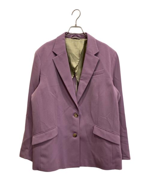 &ellecy（アンドエルシー）&ELLECY (アンドエルシー) テーラードジャケット パープル サイズ:Mの古着・服飾アイテム