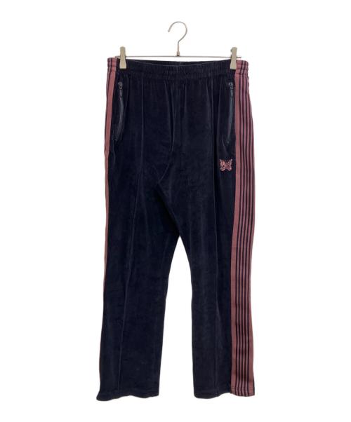 Needles（ニードルズ）Needles (ニードルズ) Narrow Track Pant - C/PE Velour ベロアナロートラックパンツ ネイビー サイズ:Mの古着・服飾アイテム