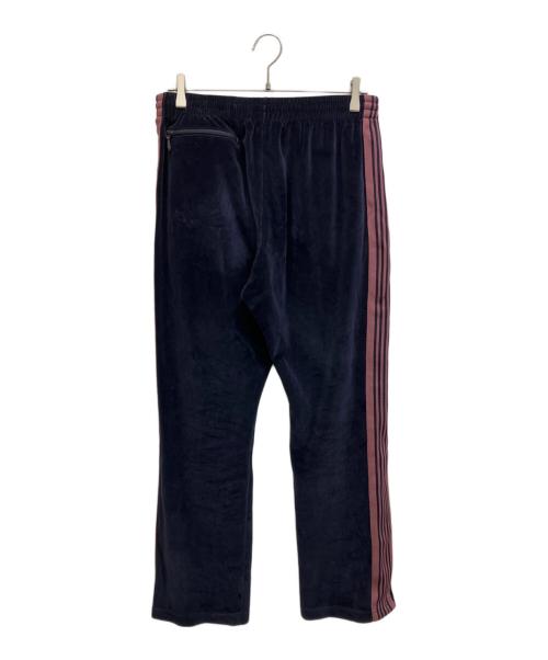Needles（ニードルズ）Needles (ニードルズ) Narrow Track Pant - C/PE Velour ベロアナロートラックパンツ ネイビー サイズ:Mの古着・服飾アイテム