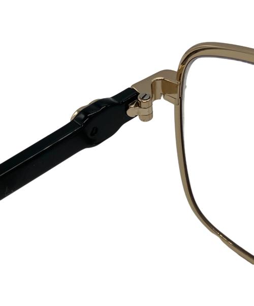 CHANEL（シャネル）CHANEL (シャネル) ココマークチェーンモチーフサングラス ゴールド×ブラック サイズ:55□17 140の古着・服飾アイテム