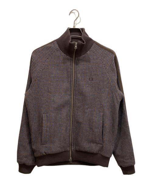FRED PERRY（フレッドペリー）FRED PERRY (フレッドペリー) ウールチェックジャケット ブラウン サイズ:Ｌの古着・服飾アイテム