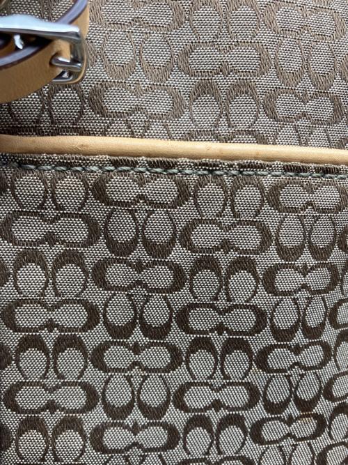 COACH（コーチ）COACH (コーチ) マイクロシグネチャートートバッグ ベージュの古着・服飾アイテム