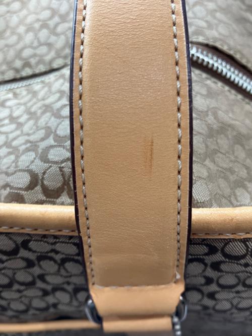 COACH（コーチ）COACH (コーチ) マイクロシグネチャートートバッグ ベージュの古着・服飾アイテム