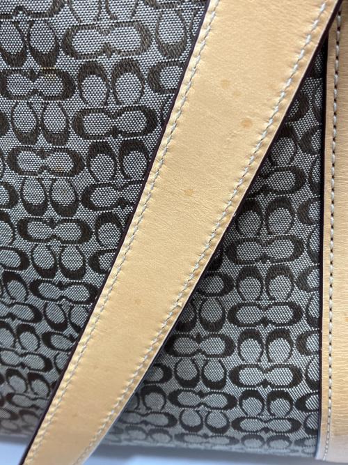 COACH（コーチ）COACH (コーチ) マイクロシグネチャートートバッグ ベージュの古着・服飾アイテム