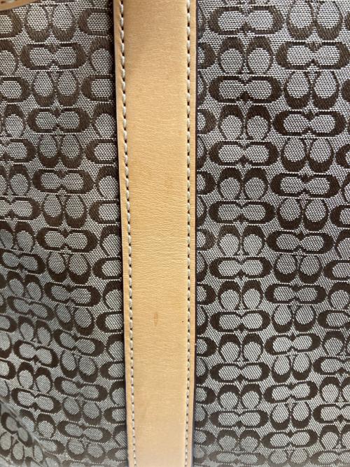 COACH（コーチ）COACH (コーチ) マイクロシグネチャートートバッグ ベージュの古着・服飾アイテム