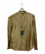 BURBERRYバーバリー）の古着「総柄シルクシャツ」｜ベージュ