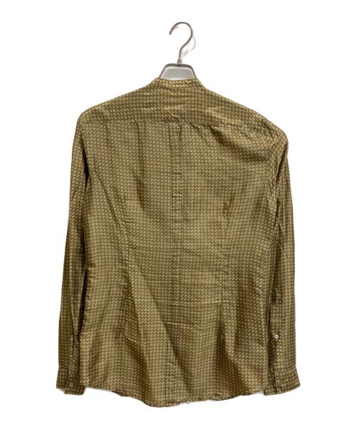 BURBERRY（バーバリー）BURBERRY (バーバリー) 総柄シルクシャツ ベージュ サイズ:38 未使用品の古着・服飾アイテム