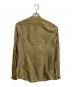 BURBERRY (バーバリー) 総柄シルクシャツ ベージュ サイズ:38 未使用品：12000円