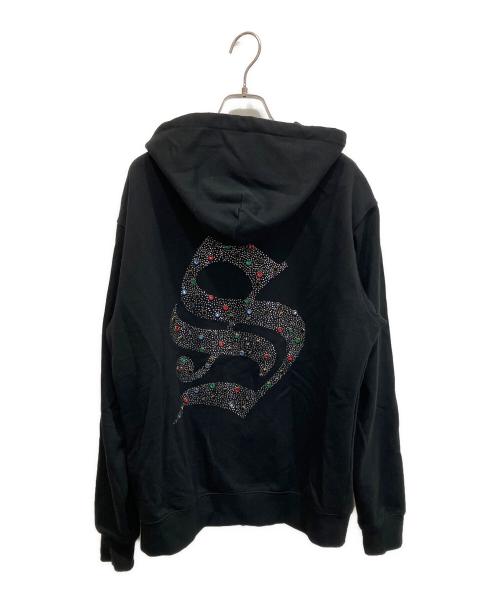 SUPPLIER（サプライヤー）SUPPLIER (サプライヤー) Lightning Rhinestone Zip Hoodie/ジップパーカー ブラック サイズ:Sの古着・服飾アイテム