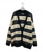UGGアグ）の古着「Graphic Logo Cardigan/グラフィック ロゴ カーディガン」｜ホワイト×ブラック