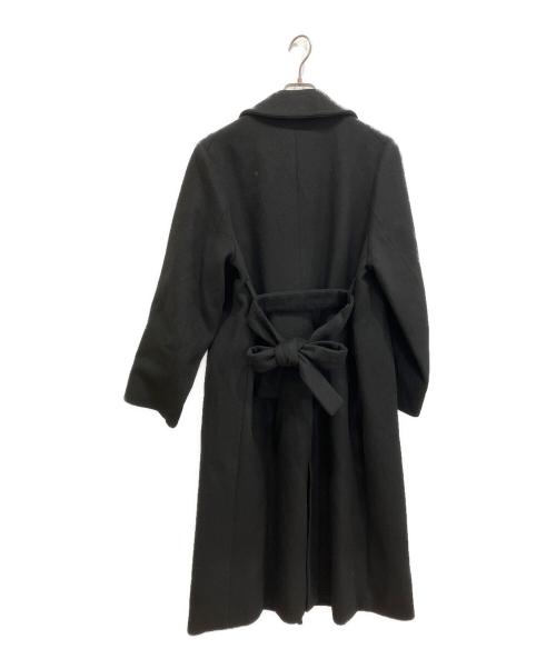 crewre（クルーレ）crewre (クルーレ) ジャスタブルウールロングコート ブラック サイズ:2の古着・服飾アイテム
